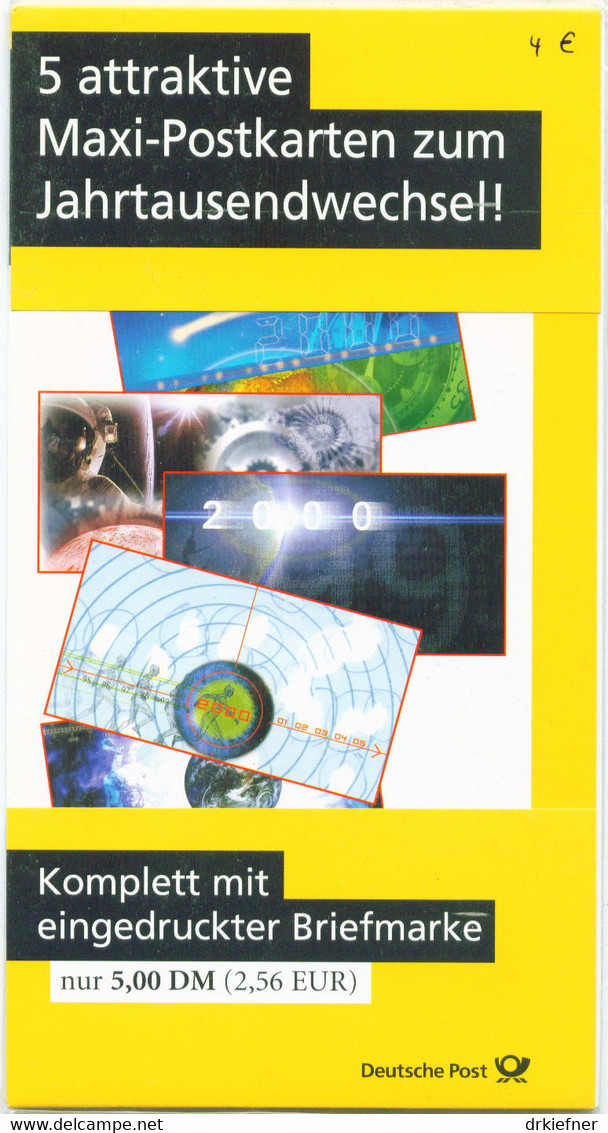 BRD  PSo 59, Motive 01-05, Ungebraucht, Komplett In Folie, Jahrtausendwende 1999 - Postcards - Mint