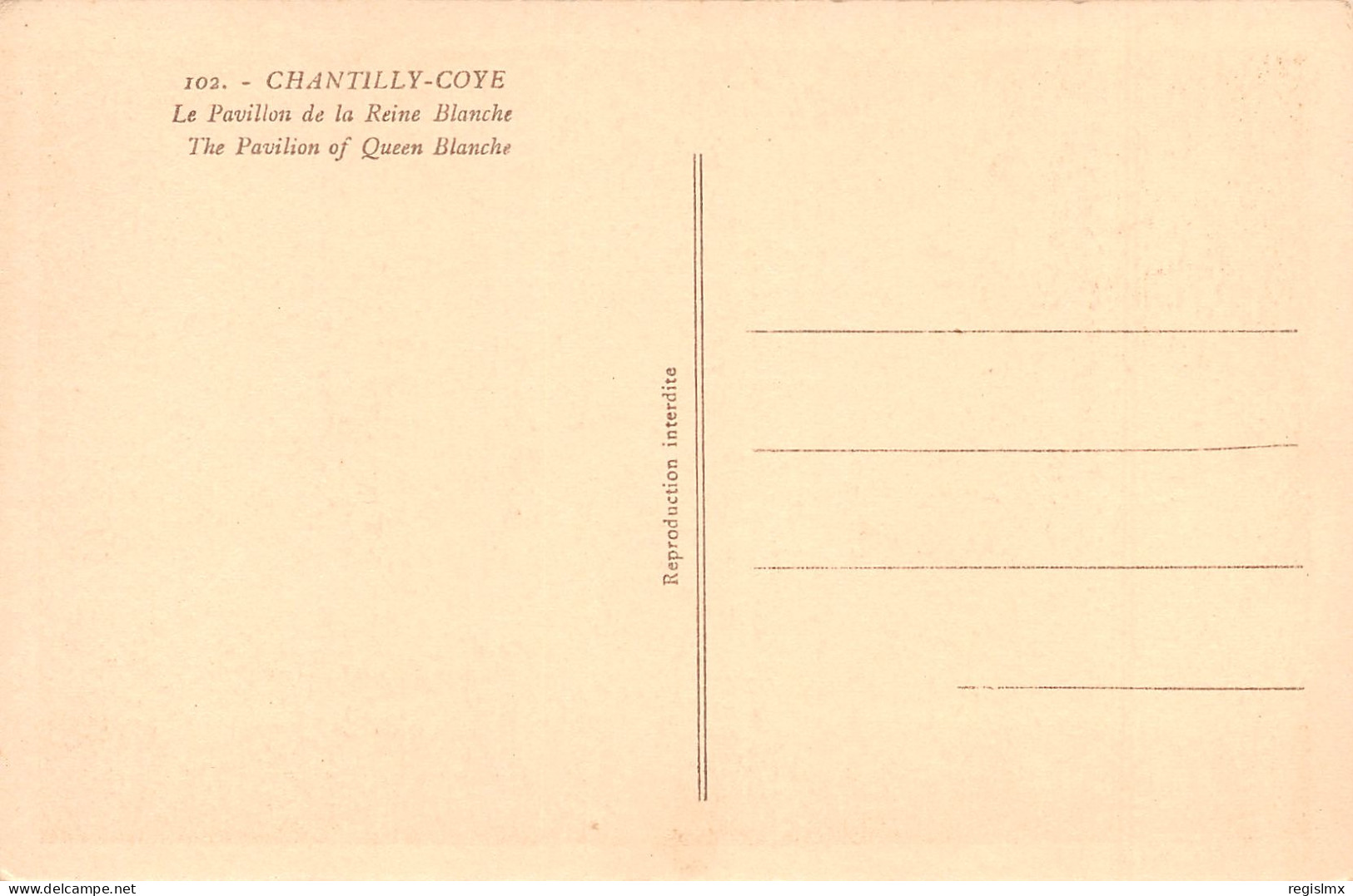 60-CHANTILLY COYE-N°T2508-C/0029 - Chantilly