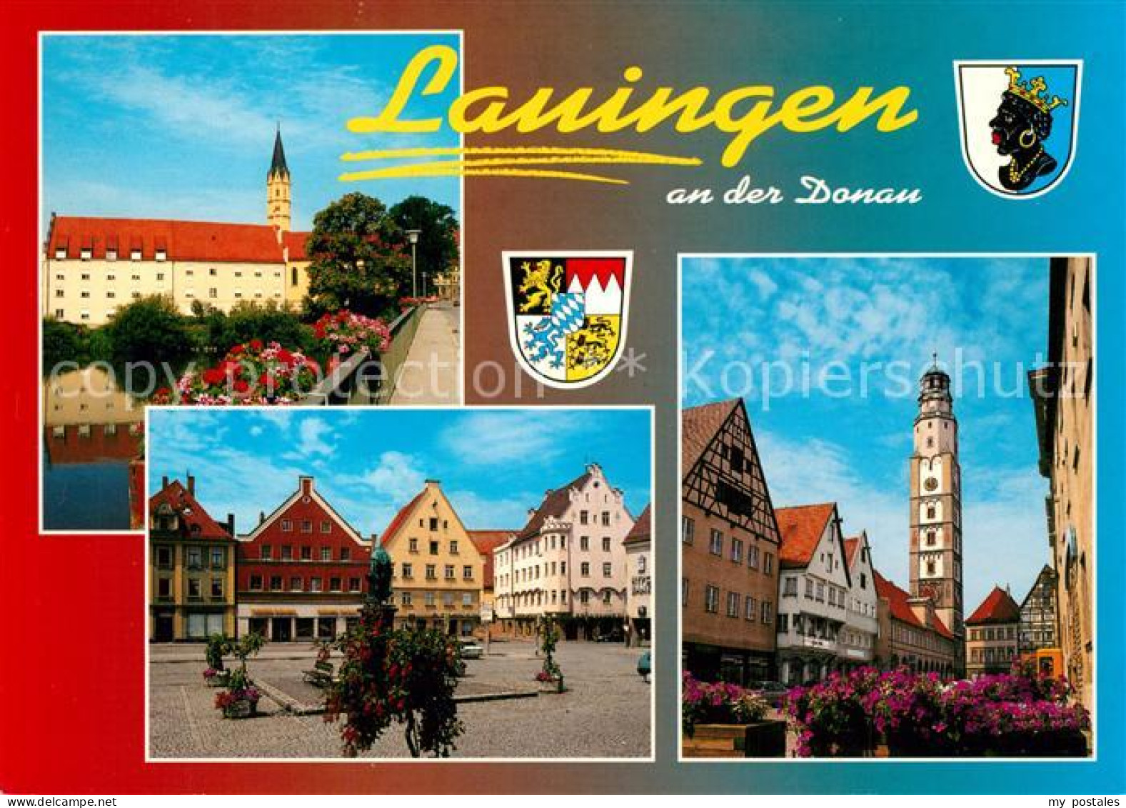 73254072 Lauingen Donau Schloss Stadtansichten Lauingen Donau - Lauingen