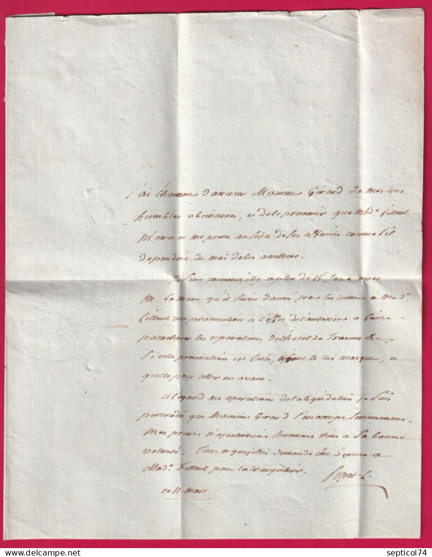 PETITE POSTE DE PARIS FPD LEVEE BOITIER QUANTIEME CACHET FACTEUR AU DOS F18 BOITIER F67 LETTRE - 1701-1800: Précurseurs XVIII