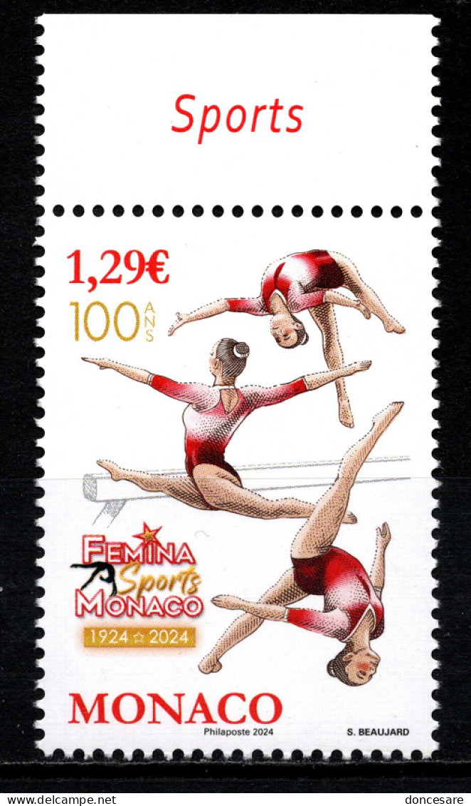 MONACO 2024 - CENTENAIRE DU FEMINA SPORTS DE MONACO - NEUF ** - Unused Stamps