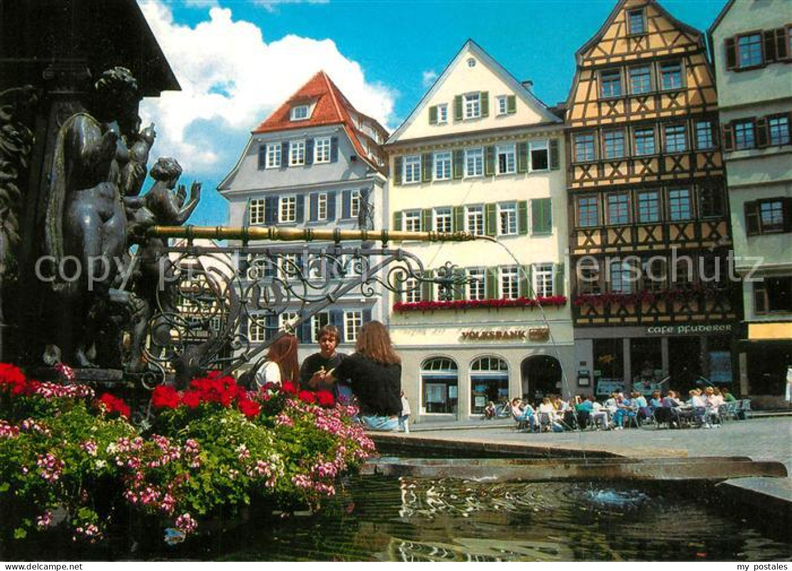 73254033 Tuebingen Marktbrunnen Marktplatz  Tuebingen - Tübingen