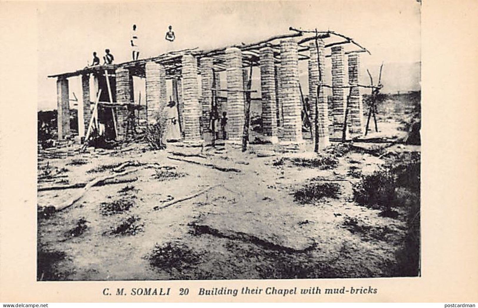Somalia - Building Their Chapel Mith Mud-bricks - Publ. Catholic Mission Of Somaliland 20 - Somalië