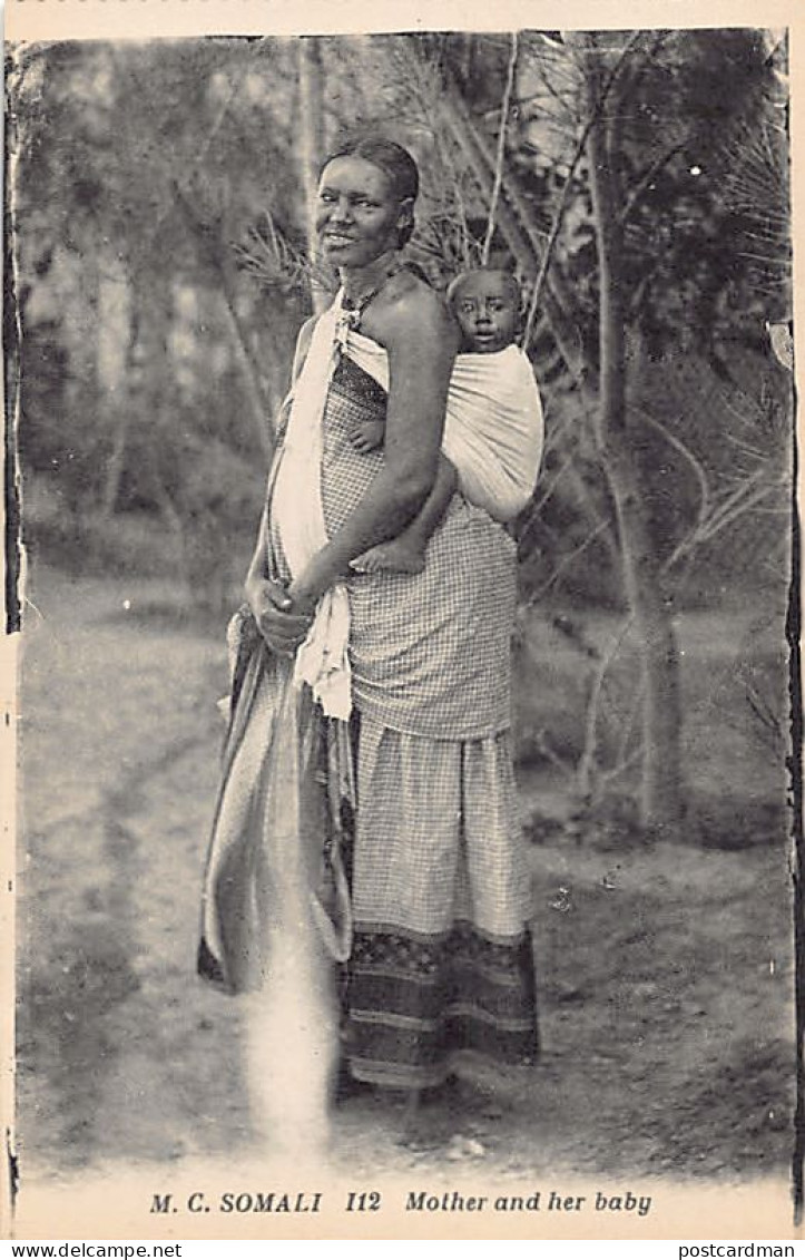 Somalia - Somali Mother And Her Baby - Publ. Catholic Mission Of Somaliland 12 - Somalie