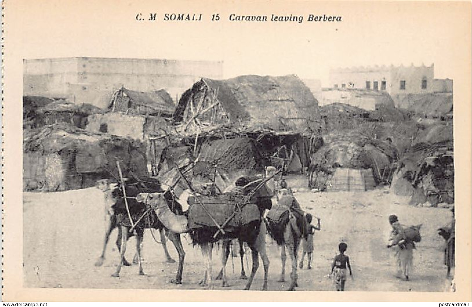 Somalia - BERBERA - Camel Train - Publ. Catholic Mission Of Somaliland 15 - Somalie