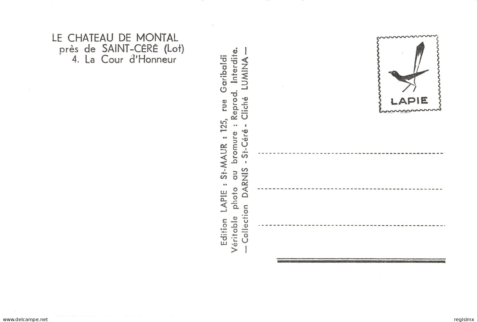 46-MONTAL LE CHATEAU-N°T2510-B/0299 - Altri & Non Classificati
