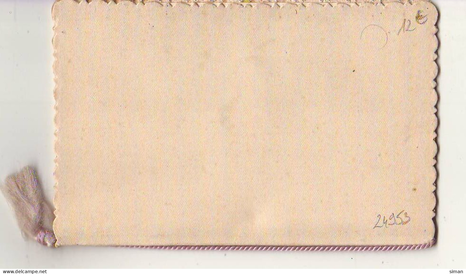 N°24953 - Carte Brodée - Sainte Catherine - Papillon - Bestickt