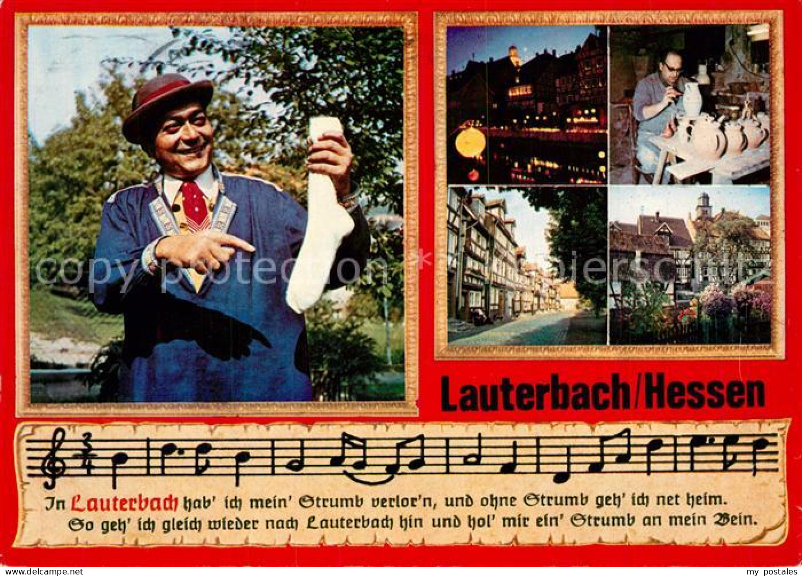 73253806 Lauterbach Hessen Lied In Lauterbach Hab Ich Mein Strumb Verlorn Lauter - Lauterbach