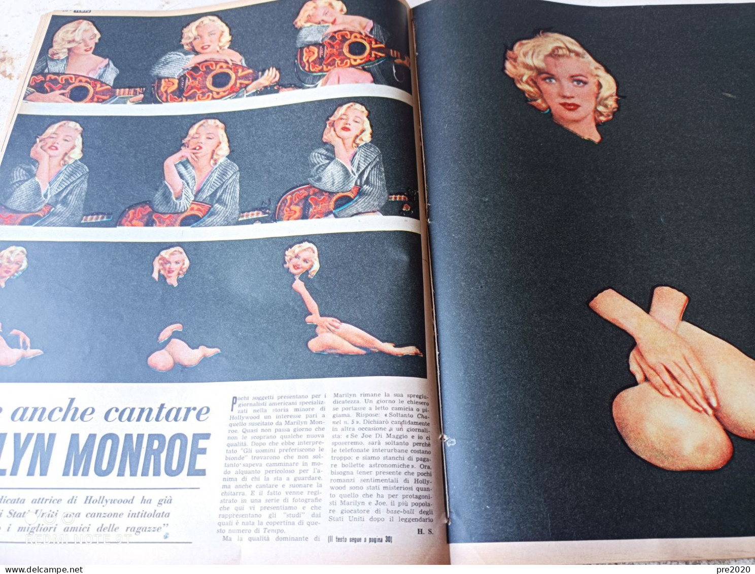 TEMPO 1953 MORTE DI DYLAN THOMAS MARILYN MONROE PONTASSERCHIO SCIPIONE BONICHI PITTORE MACERATA - Other & Unclassified