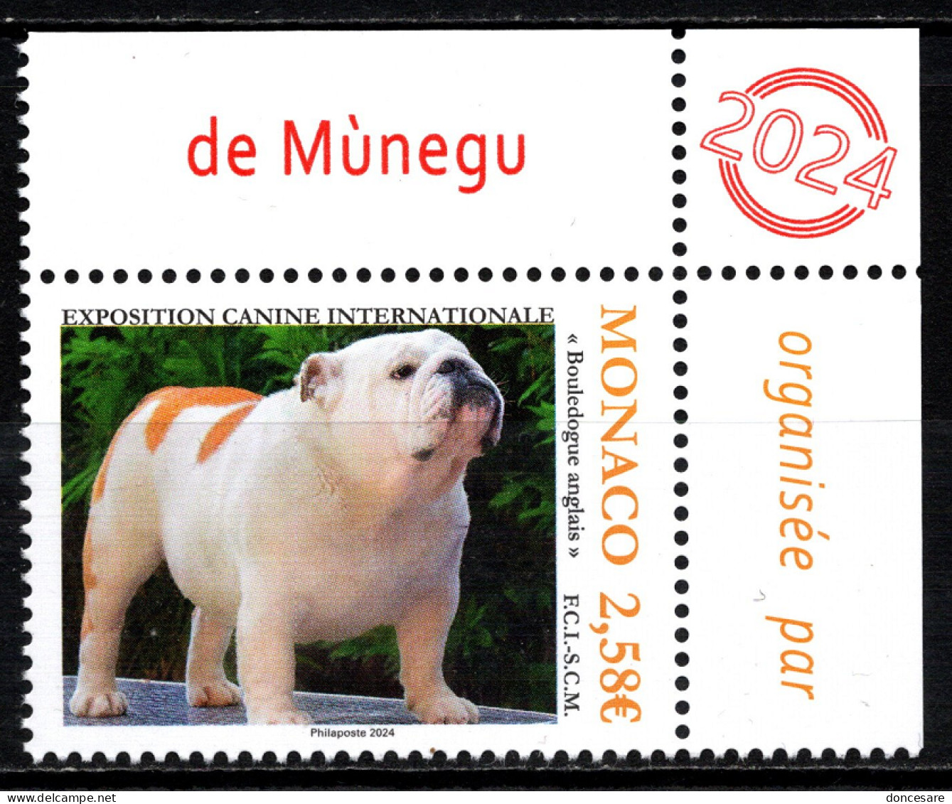 MONACO 2024 - EXPOSITION CANINE INTERNATIONALE 2024 - NEUF ** - Ungebraucht