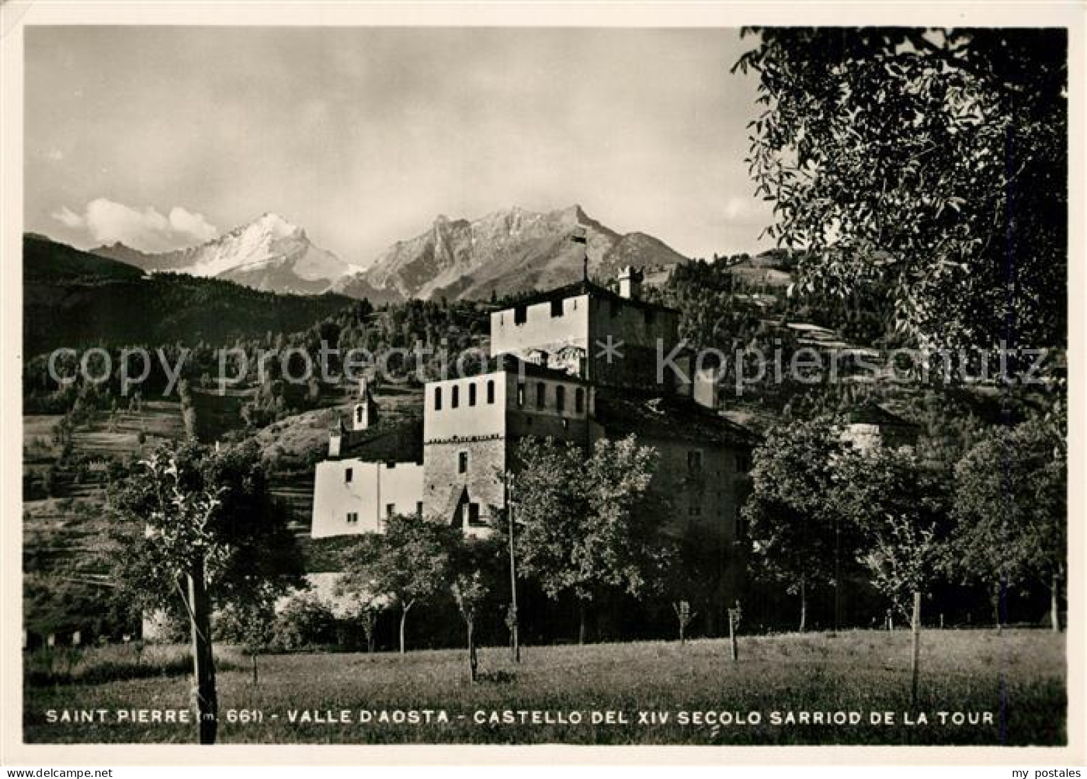 73253432 Aosta Saint Pierre Castello Del XIV Secolo Sarriod De La Tour Aosta - Andere & Zonder Classificatie