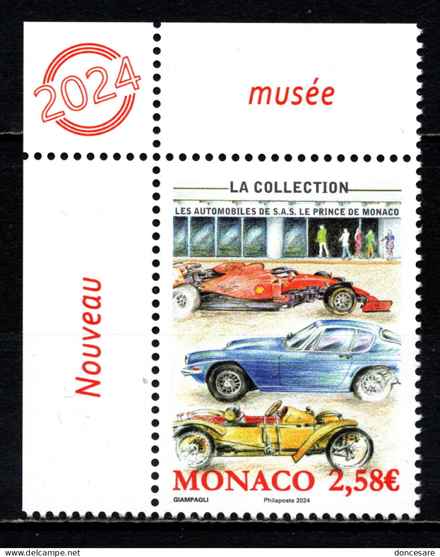 MONACO 2024 - LA COLLECTION DE VOITURES DE S.A.S. LE PRINCE  - NEUF ** - Unused Stamps