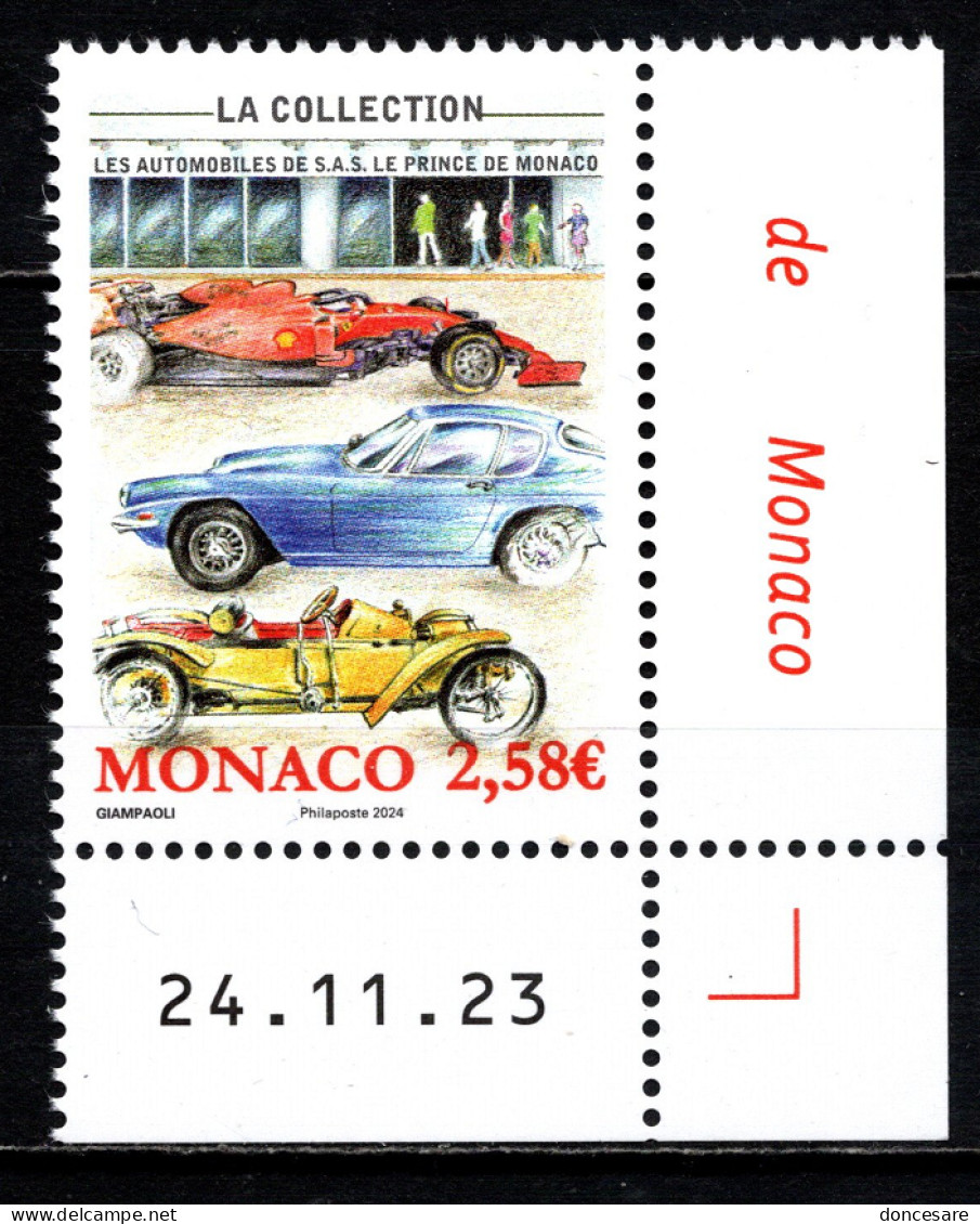 MONACO 2024 - LA COLLECTION DE VOITURES DE S.A.S. LE PRINCE  - NEUF ** - Unused Stamps