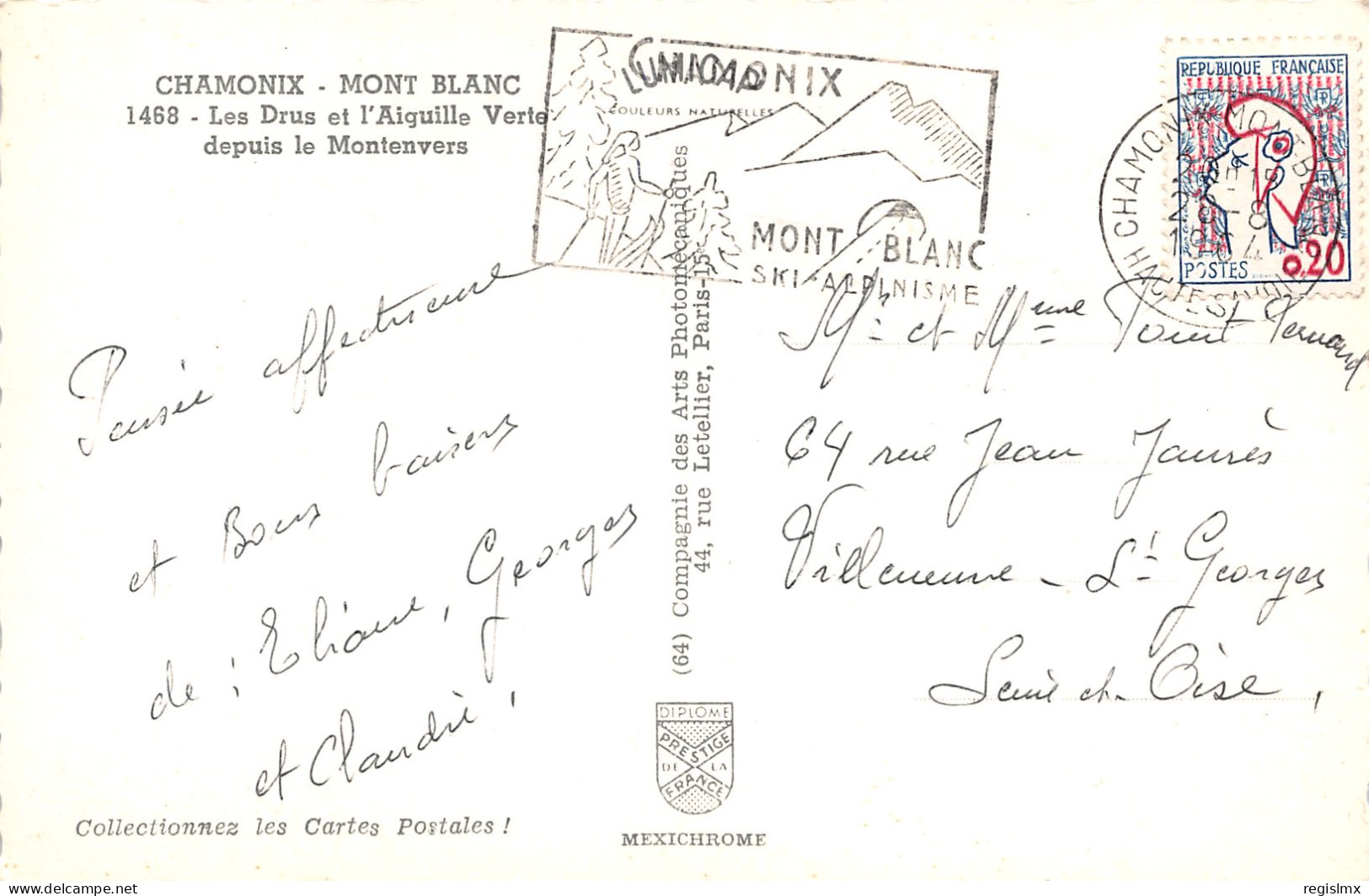 74-CHAMONIX MONT BLANC-N°T2512-C/0381 - Chamonix-Mont-Blanc