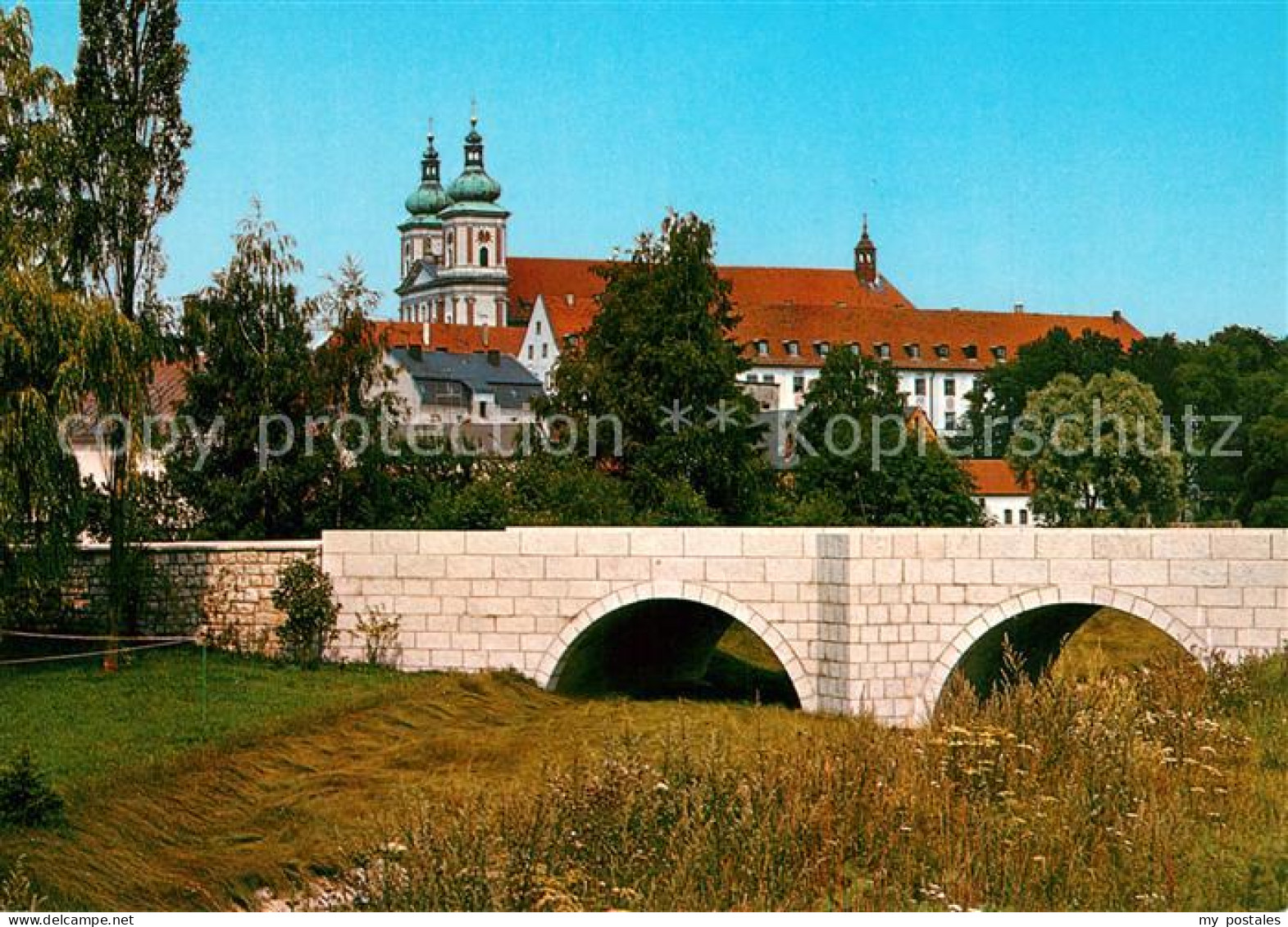 73252493 Waldsassen Stiftsbasilika Mit Johannis Bruecke Waldsassen - Waldsassen