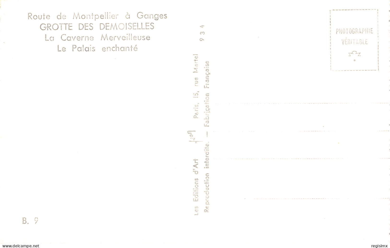 34-GROTTES DES DEMOISELLES LA CAVERNE LE PALAIS ENCHANTE-N°T2513-B/0121 - Other & Unclassified