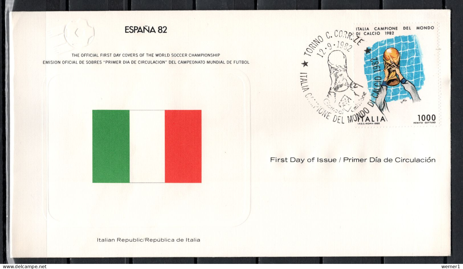 Italy 1982 Football Soccer World Cup Commemorative FDC - 1982 – Espagne