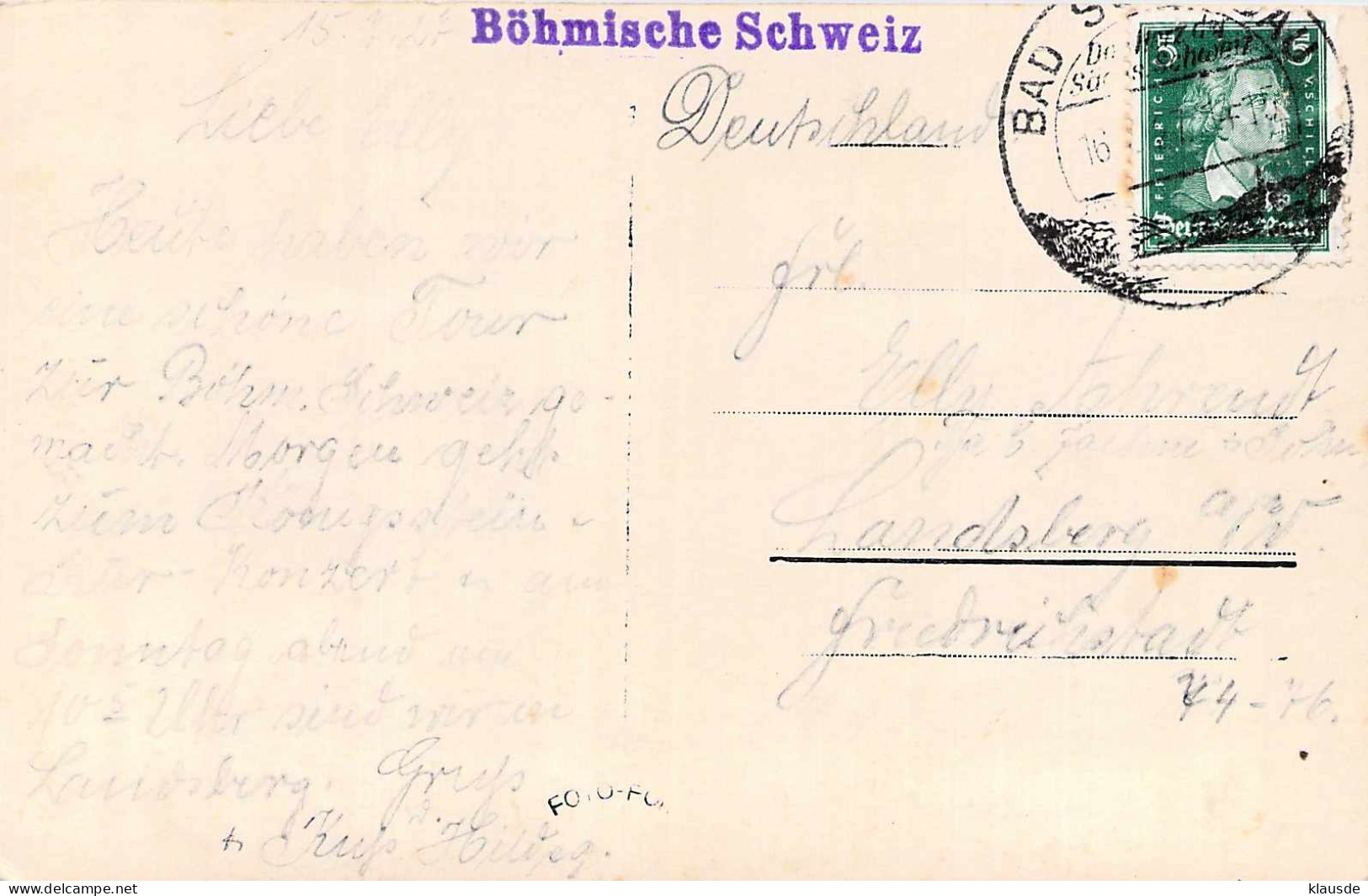 Edmundsklamm Wehr Böhm.Schweiz Gel.1927 - Bohemen En Moravië