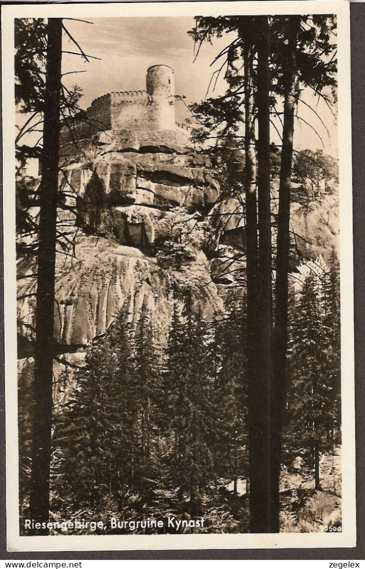 Riesengebirge 1938 Bergruine Kynast - Schlesien
