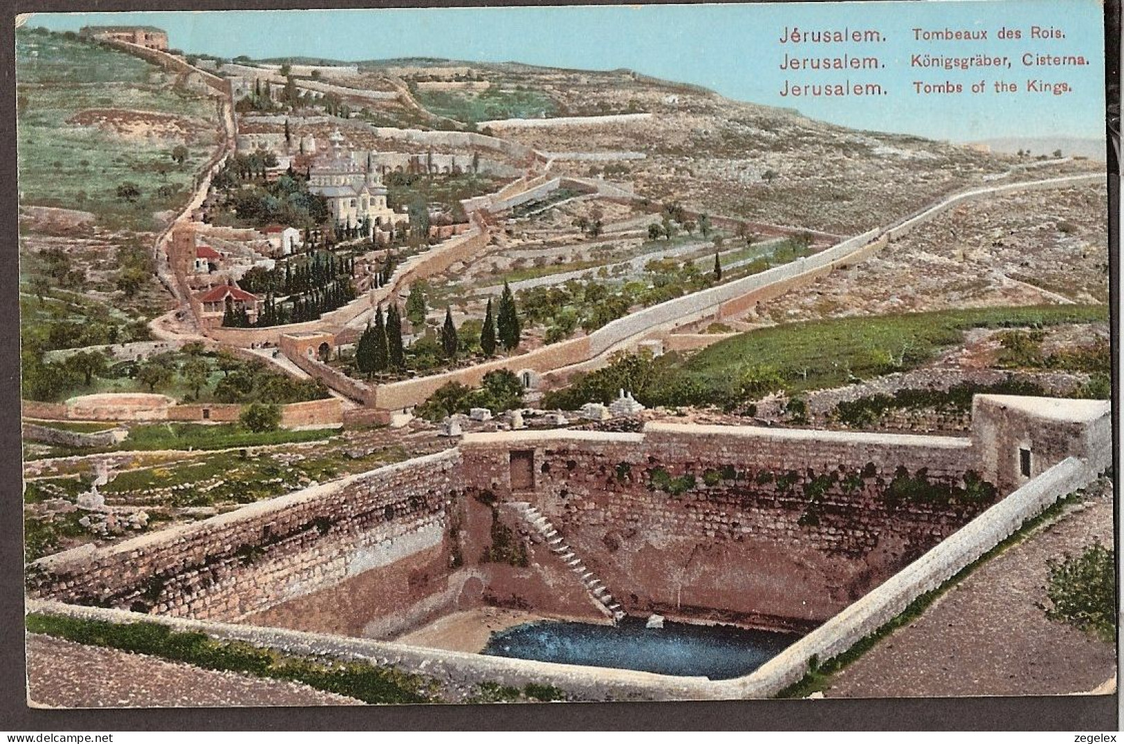 Jerusalem 1911 - Tombeaux Des Rois - Königsgräber Cisterna - Israel