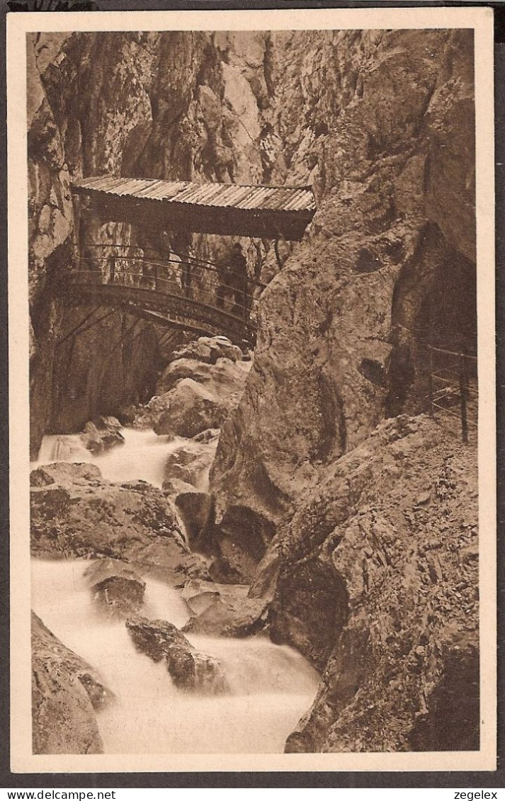 Höllentalklamm 1924 - Bogenbrücke Bei Garmisch Partenkirchen - Garmisch-Partenkirchen