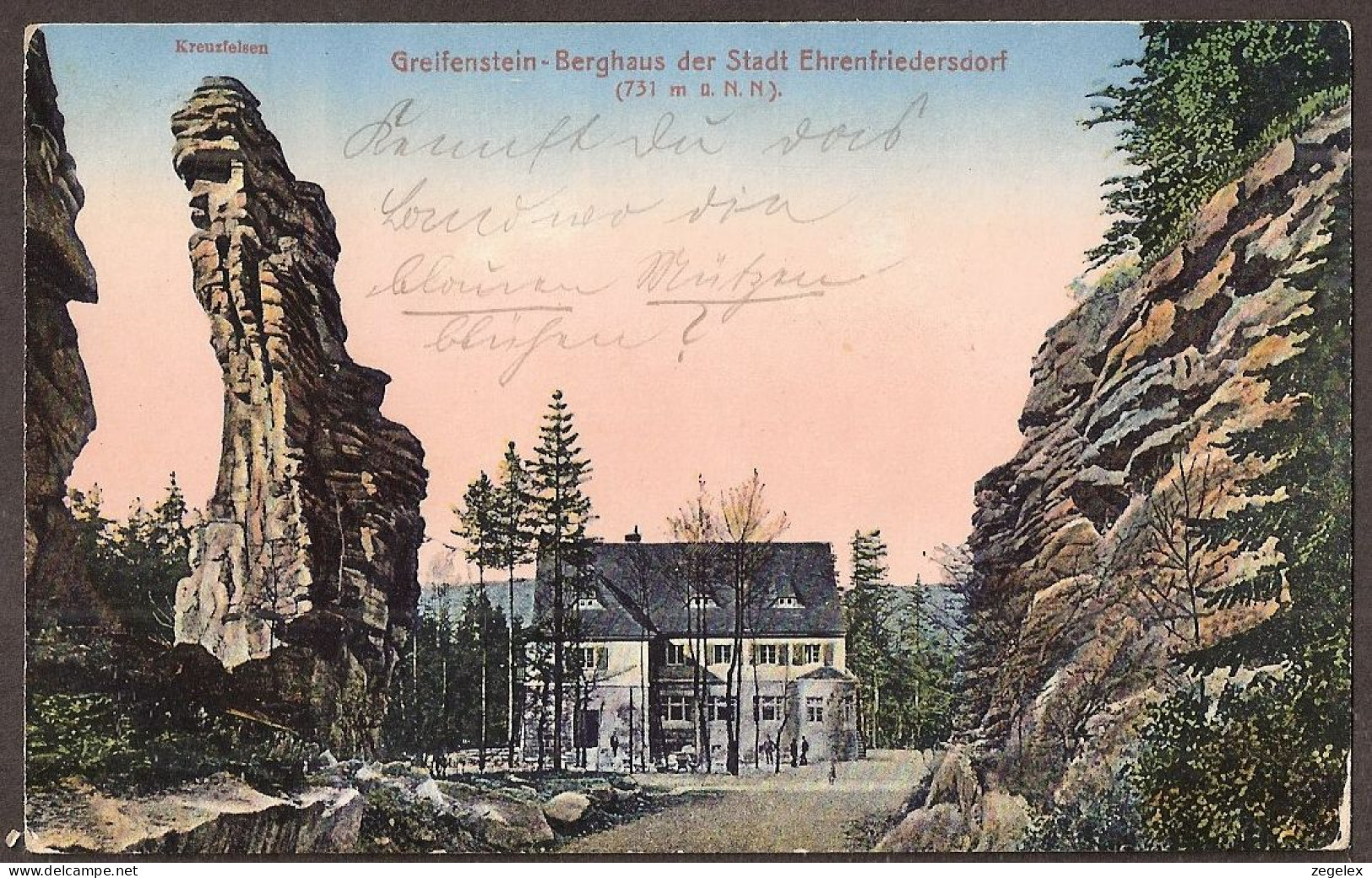 Greifenstein-Berghaus 1924 Der Stadt Ehrenfriedersdorf - Ehrenfriedersdorf