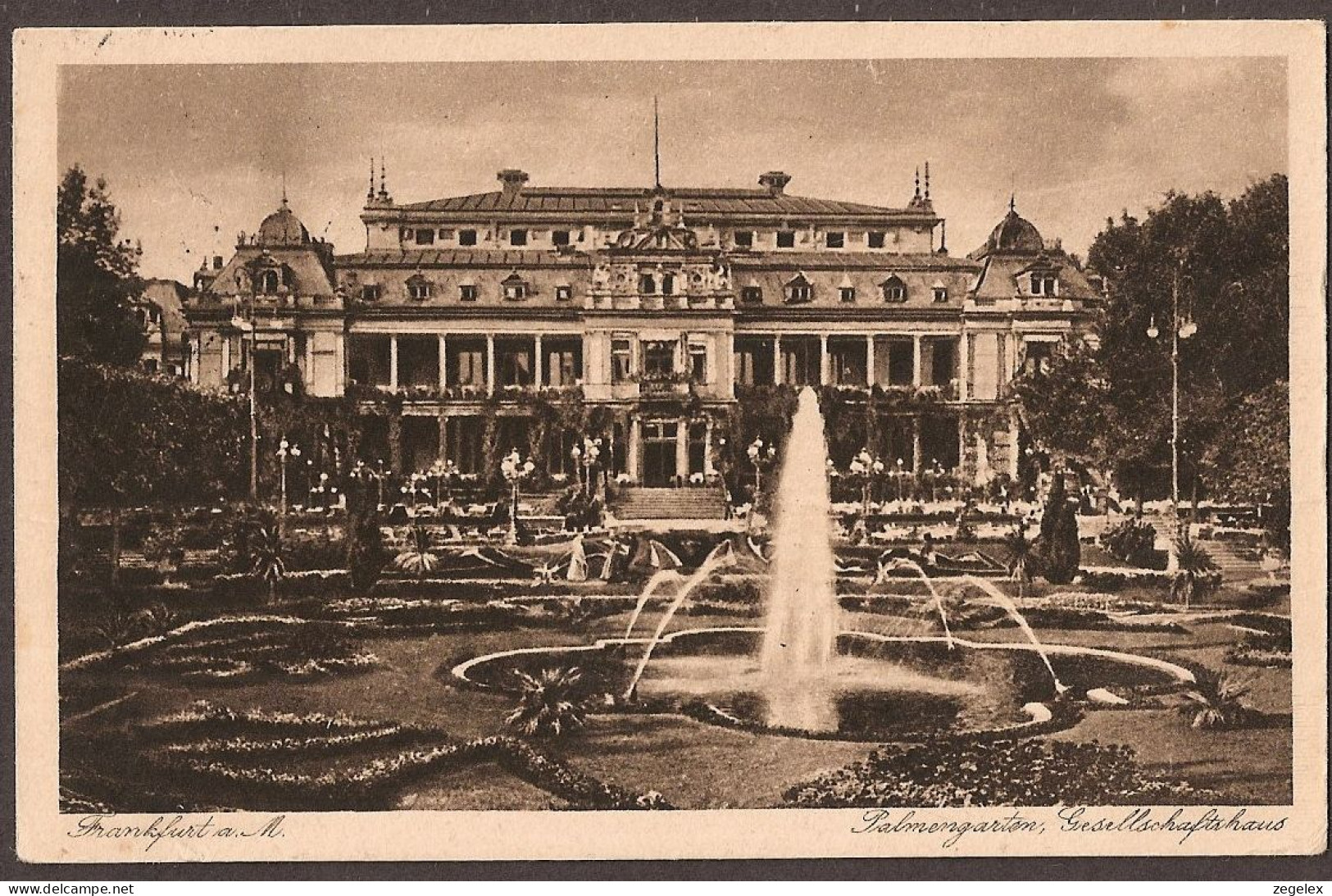 Frankfurt A. M. 1926 - Palmengarten Gesellschaftshaus - Frankfurt A. Main