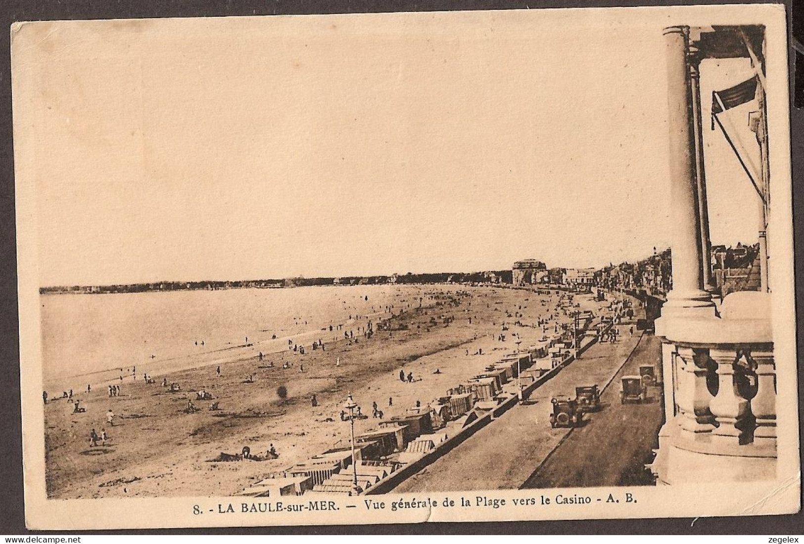 La Baule-sur Mer 1935 - Vue Générale De La Plage Vers Le Casino - La Baule-Escoublac