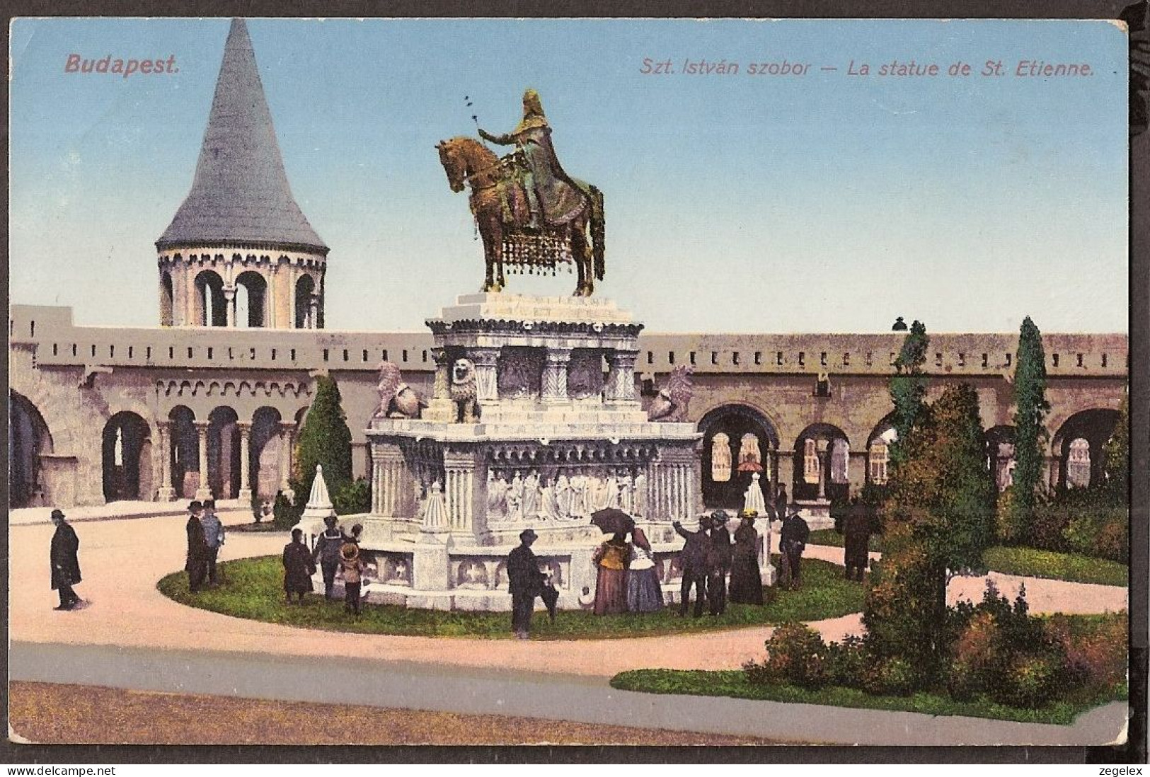 Budapest 1911 - Szt. István Szobor - La Statue De St. Etienne - Animée, Animated,lebhaft - Hongrie