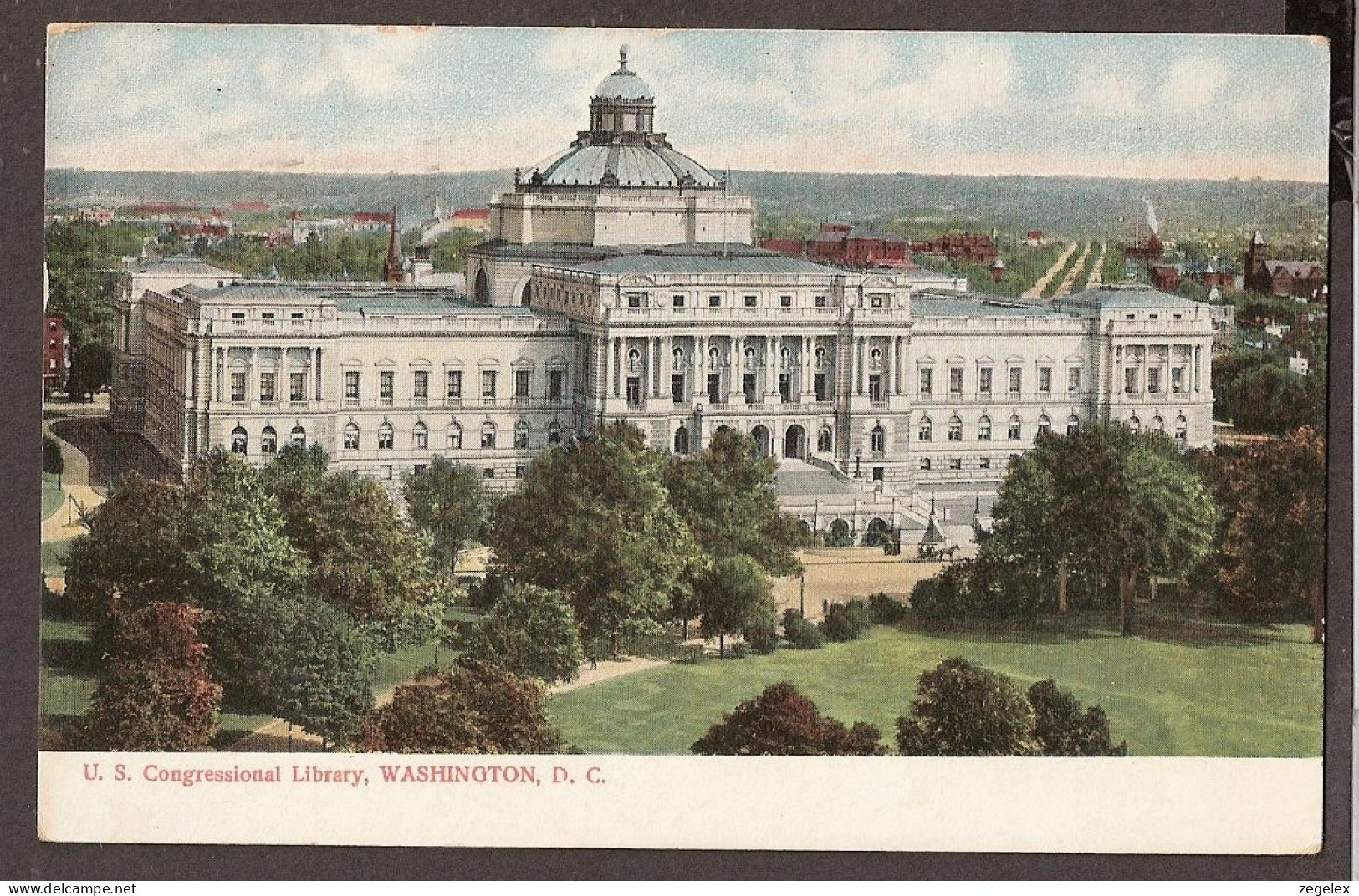 Library Of Congress, Washington D.C. 1908  (horse And Carriage In Front) - Washington DC