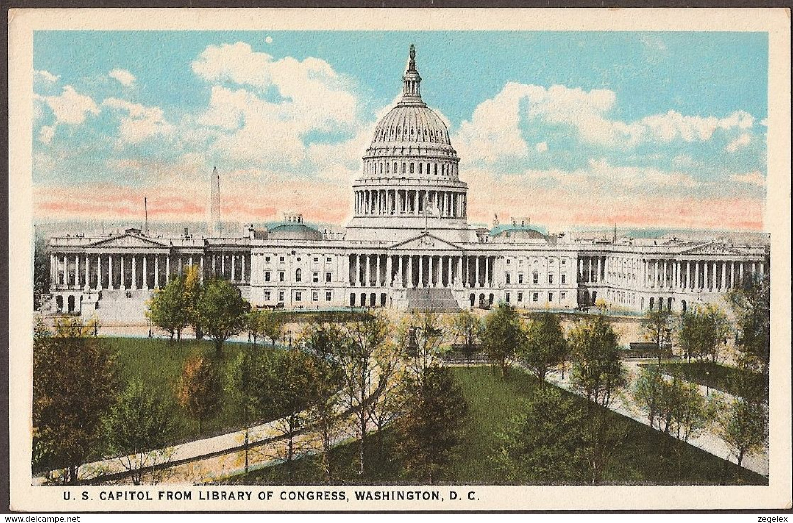 The U.S. Capitol From Library Of Congress - Washington - Washington DC