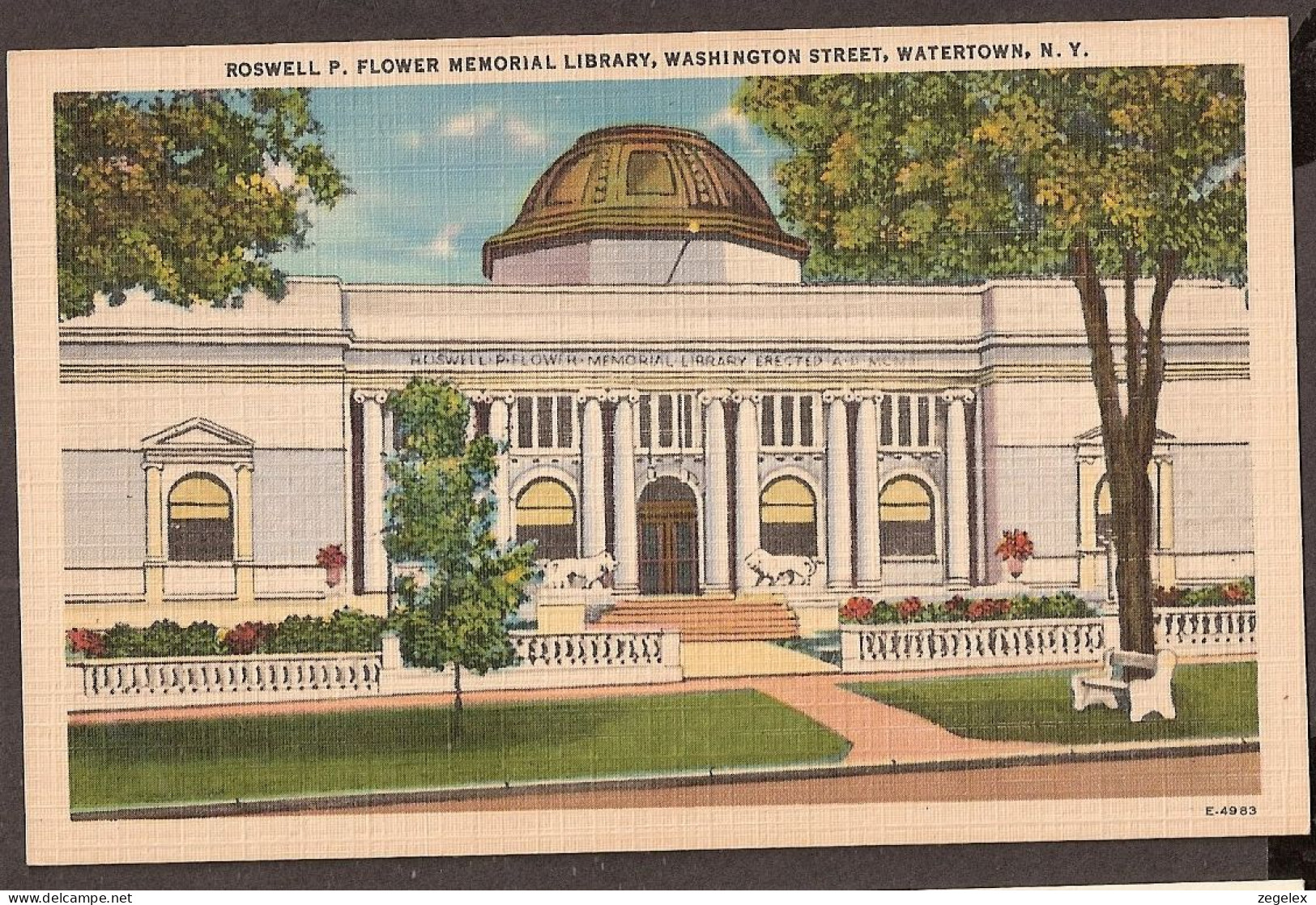 Roswell P. Flower Memorial Library - Washington Street, Watertown, N.Y. - Washington DC