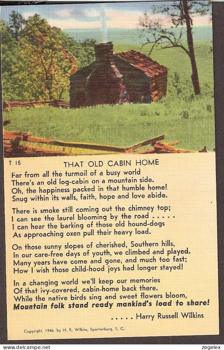 That Old Cabin Home'by Harry Russell Wilkins. Copyright 1946 - Andere & Zonder Classificatie