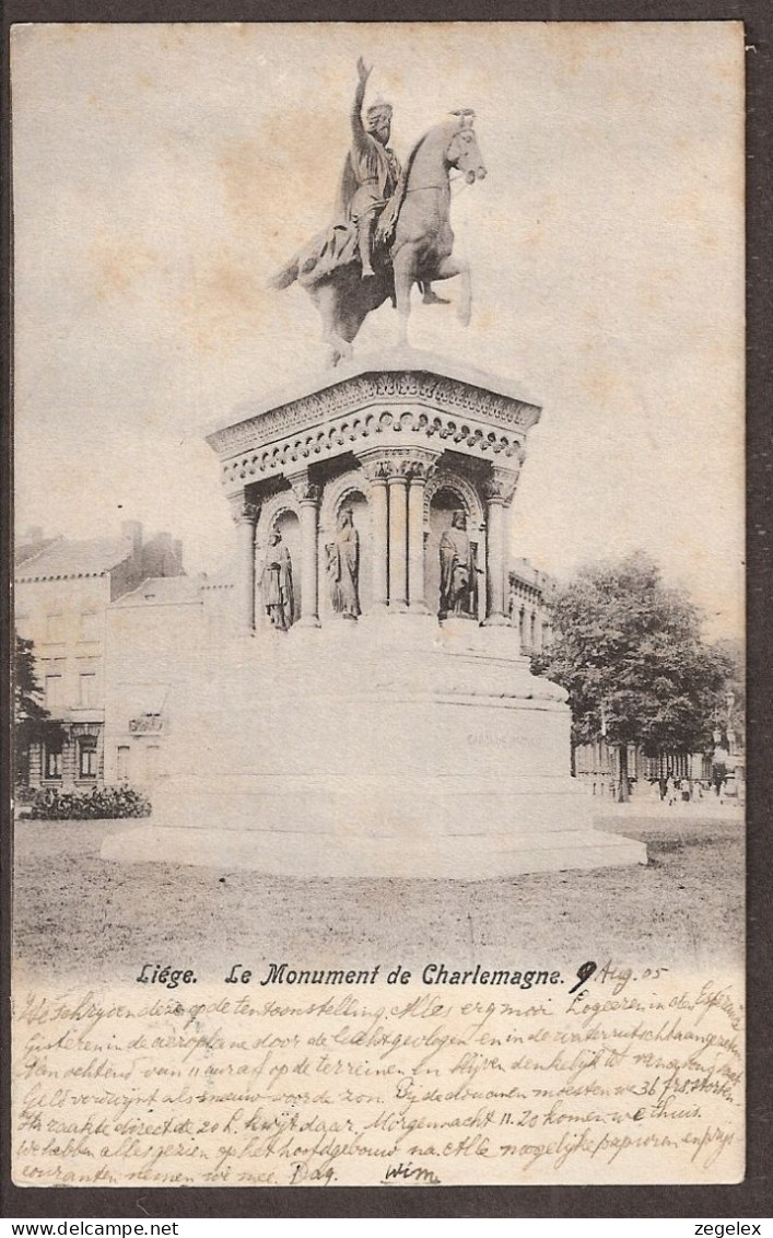 Liége - Luik 1905  - Le Monument De Charlemagne - Luik