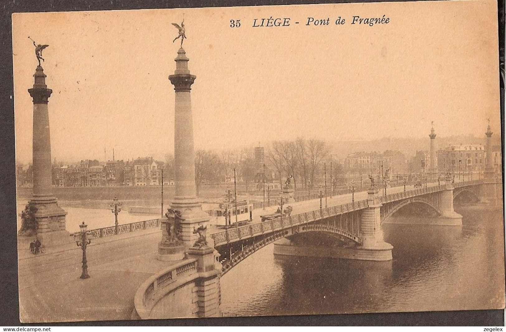 Liége - Luik 1927  - Pont De Fragnée Avec Tram. Strassenbahn, Tramway - Liege