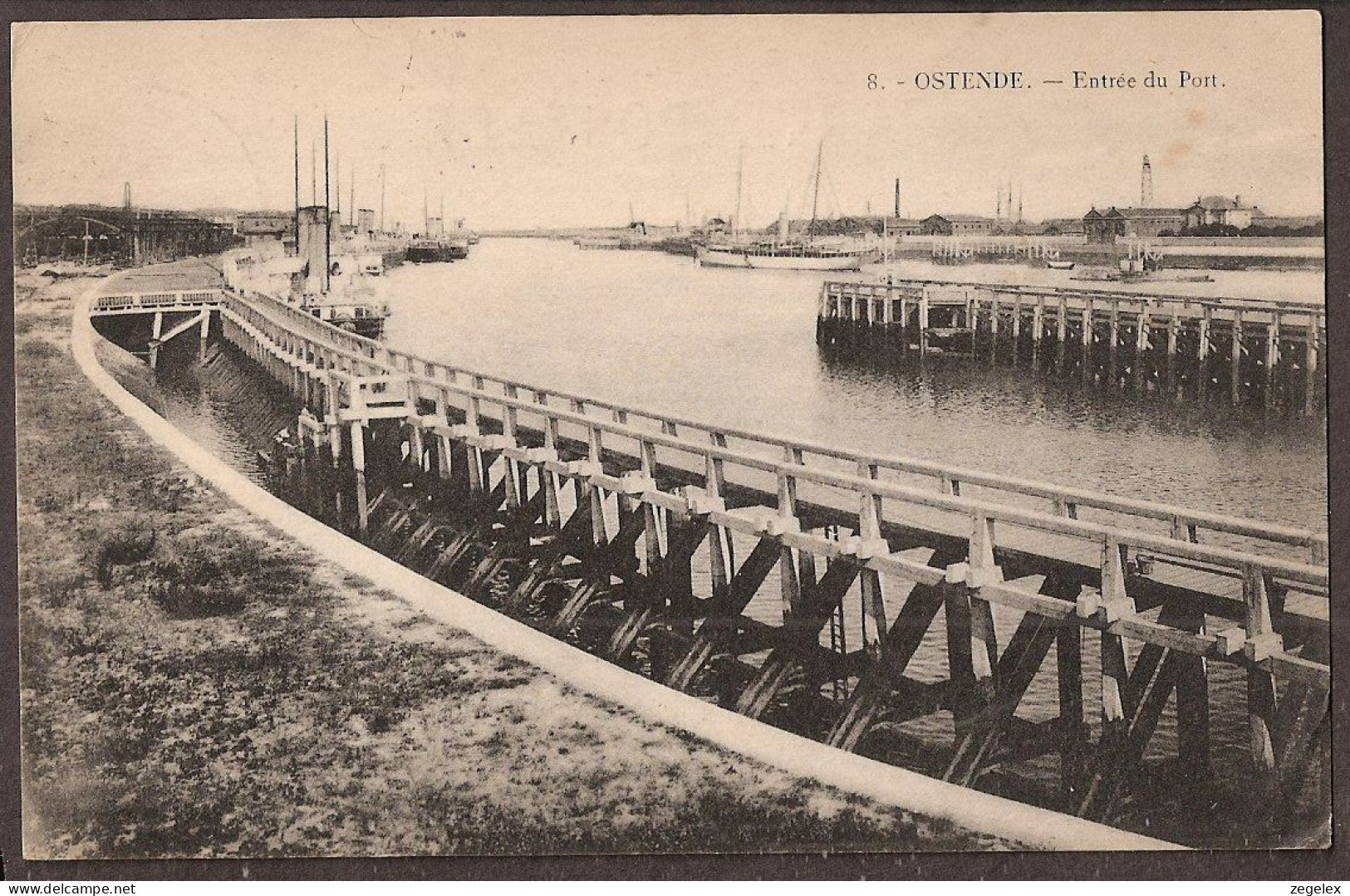 Ostende - Oostende 1920  - Entrée Du Port - Haveningang - Oostende