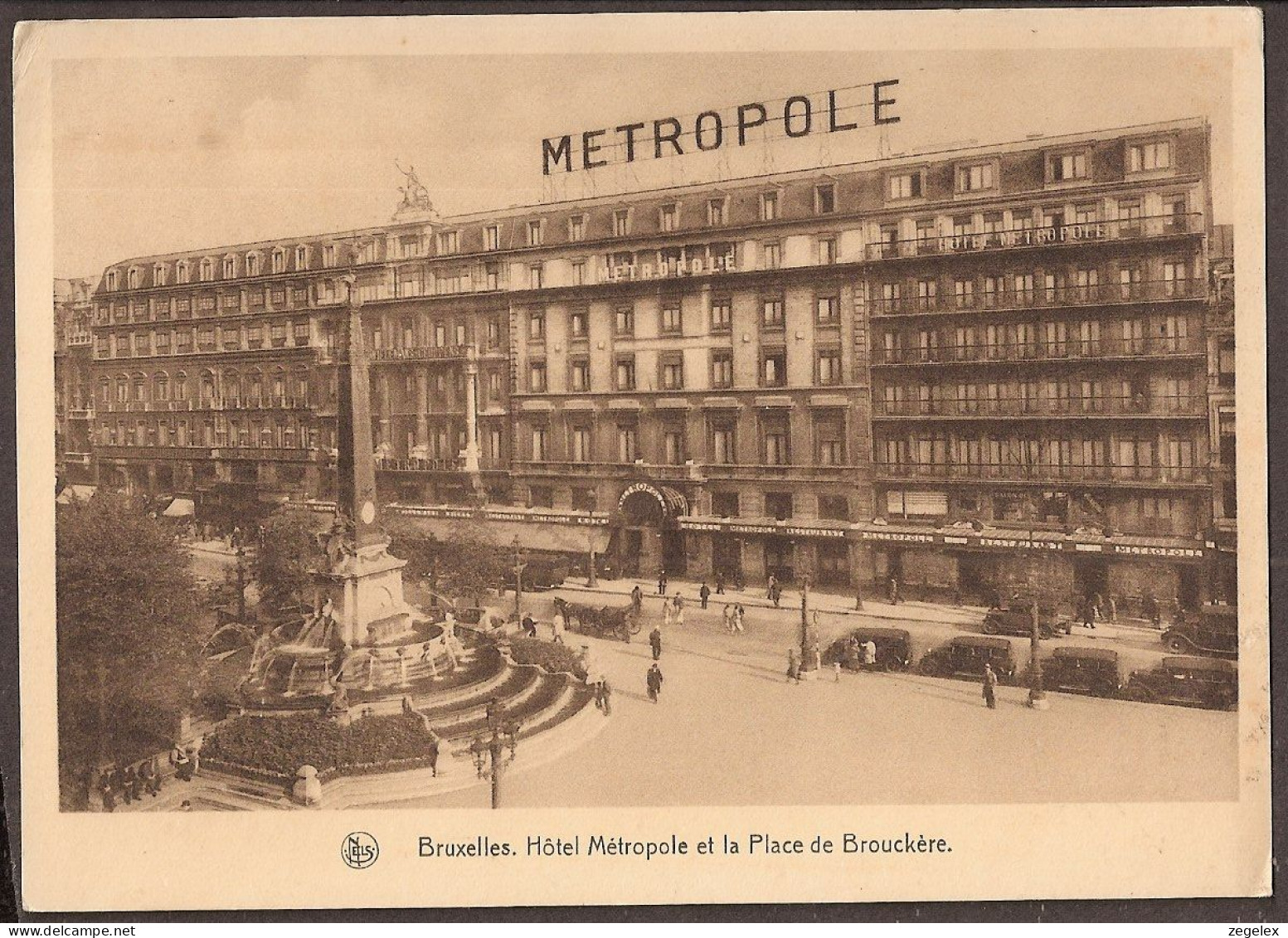 Bruxelles - Hôtel Métropole Et La Place De Brouckère - Monuments, édifices