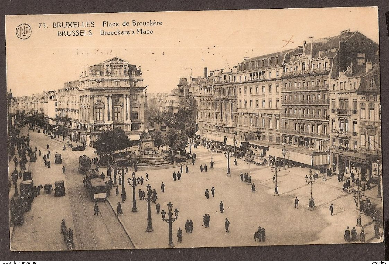 Bruxelles 1924 - Place De Brouckère - Trams - Strassenbahn - Squares