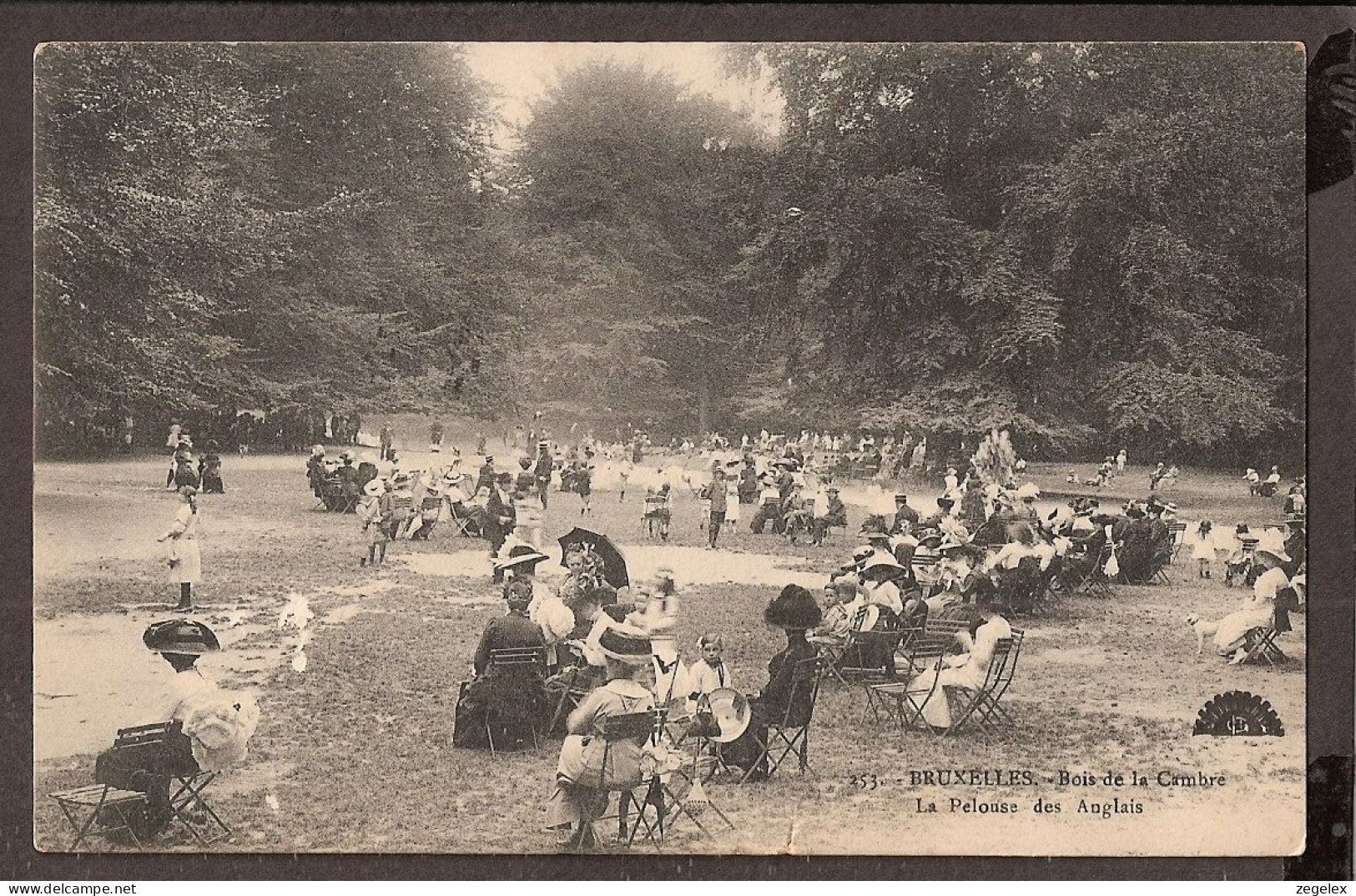Bruxelles 1912 - Bois De La Cambre - La Pelouse Des Anglais. Très Animé!! - Bosques, Parques, Jardines