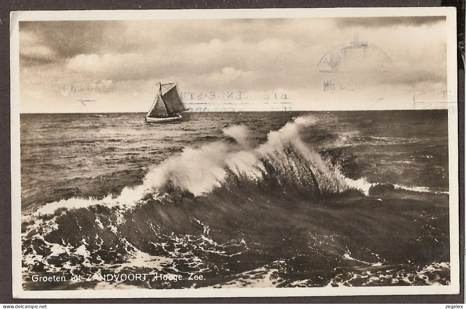 Zandvoort Met Zeilschip 1932 - Zandvoort