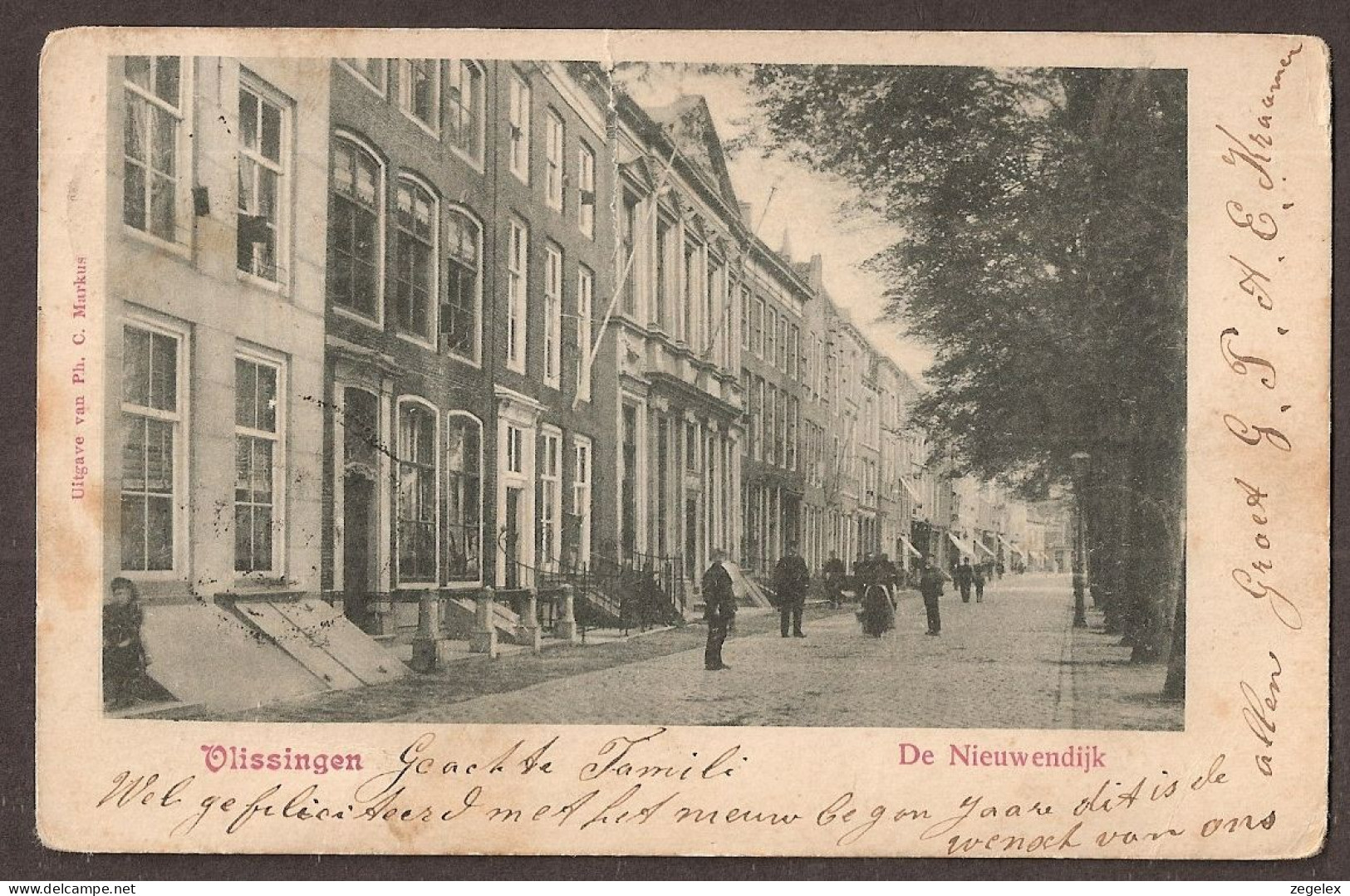Vlissingen - De Nieuwendijk - 1902 - Straatleven - Geanimeerd - Vlissingen