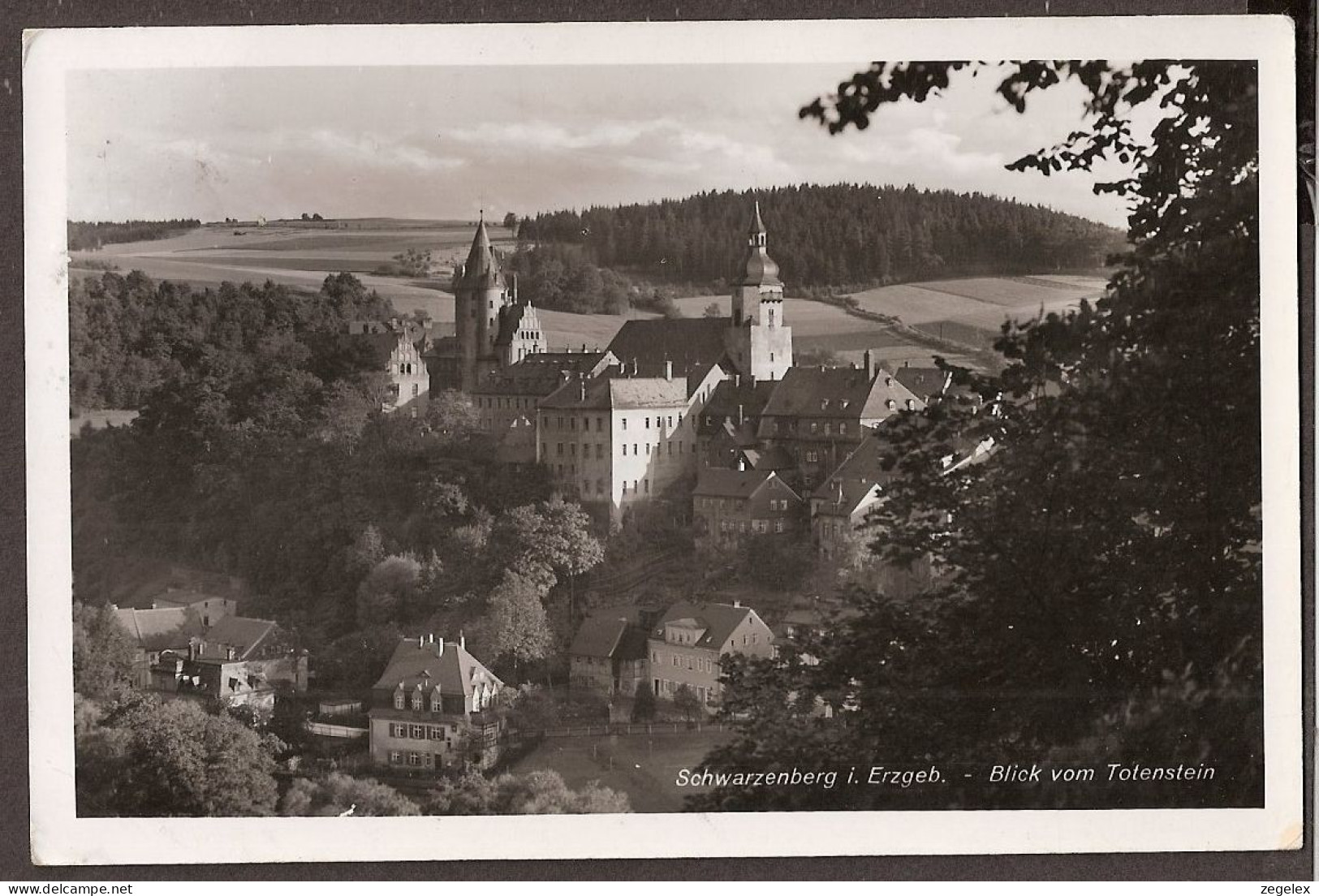 Schwarzenberg Im Erzgebirge - Blick Vom  Totenstein - Schwarzenberg (Erzgeb.)