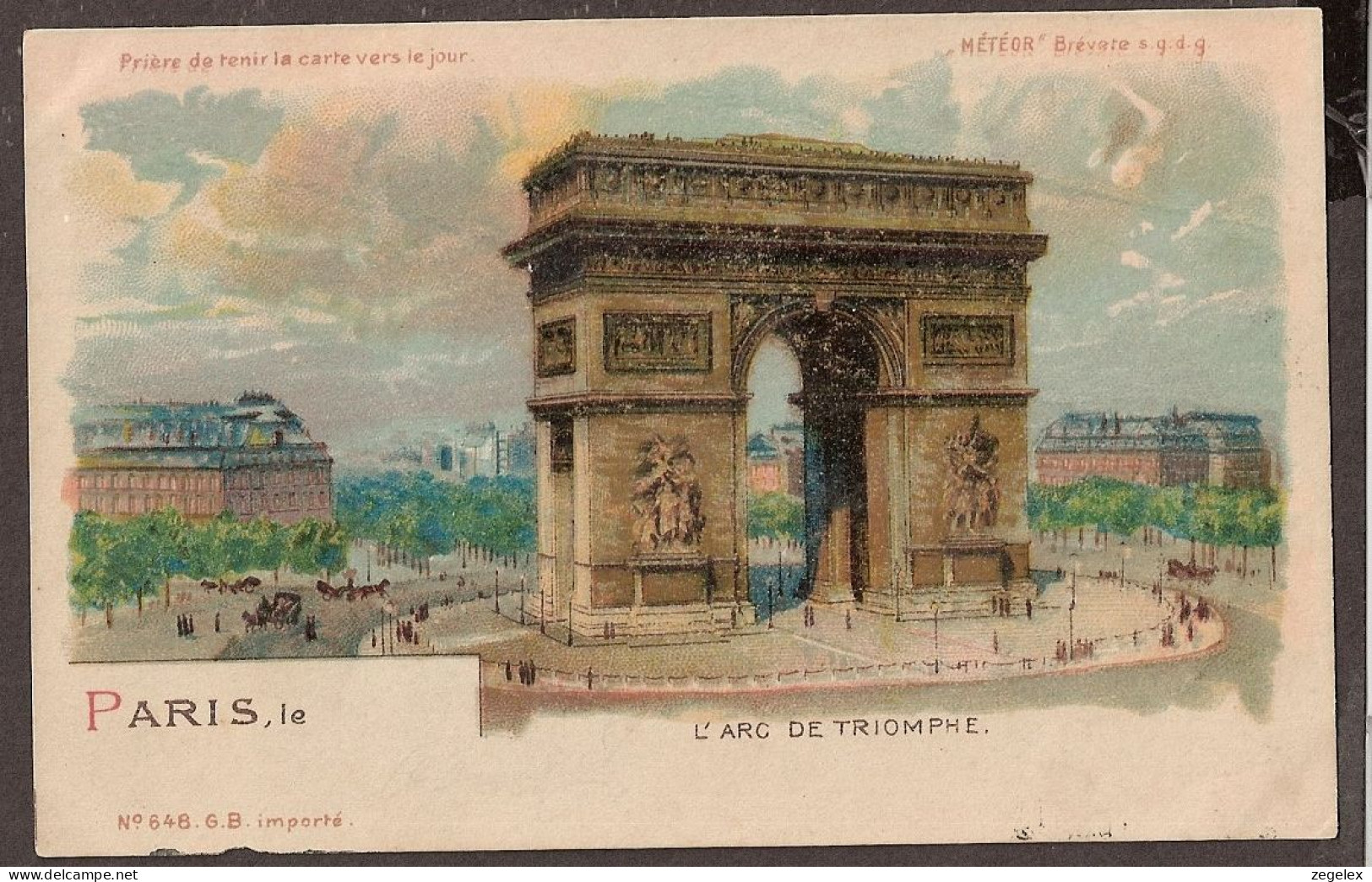 Paris - 1903 -  Arc De Triomphe - Triumphbogen