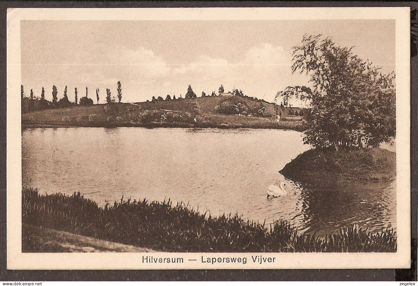 Hilversum 1927 - Lapersweg Vijver - (nu Laapersveld) - Hilversum