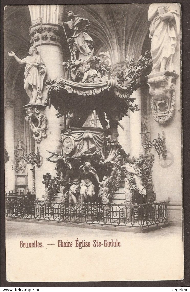 Bruxelles ~1900- Collégiale S.S. Michel Et Gudule - Monuments, édifices