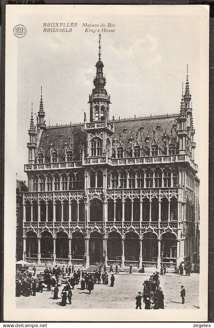 Bruxelles 1924 - Gare Du Nord Et Place Rogier - Oldtimers Et Trams,  - Chemins De Fer, Gares