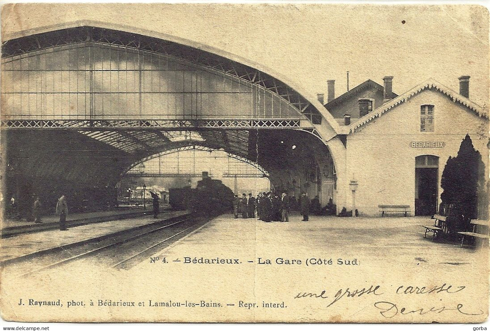 *CPA  - 34 - BEDARIEUX - La Gare Coté Sud - Bedarieux