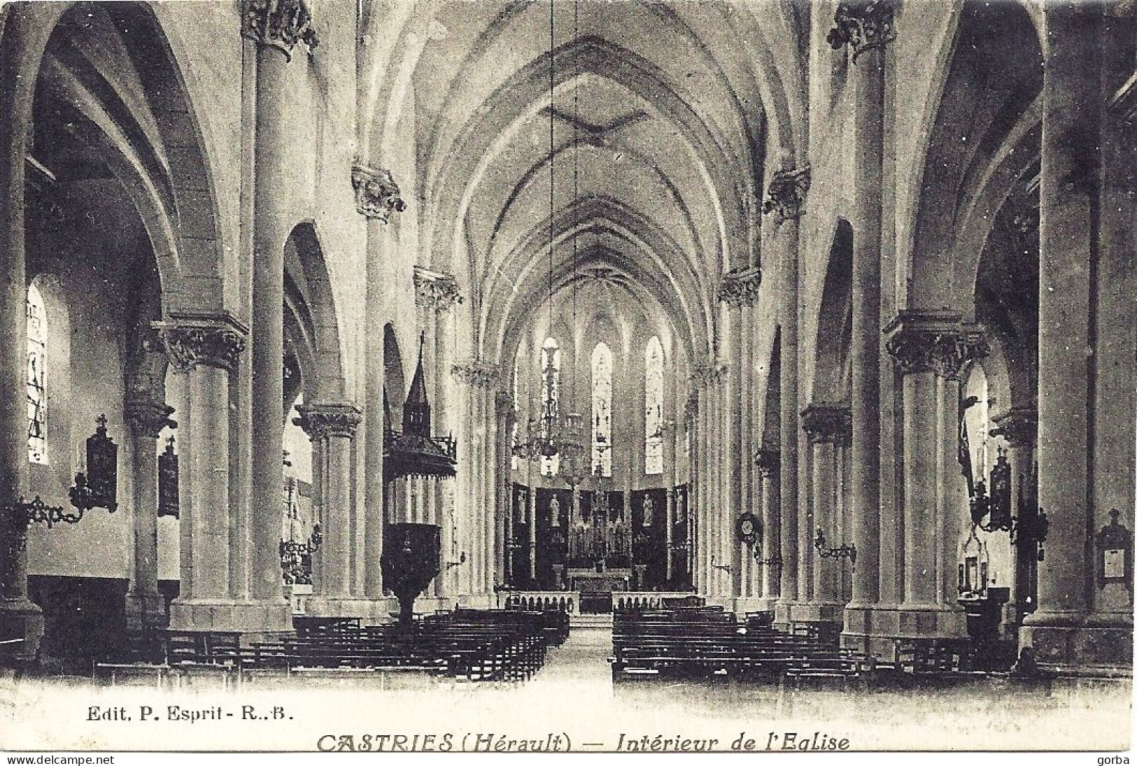 *CPA - 34 - CASTRIES - Intérieur De L'église - Castries