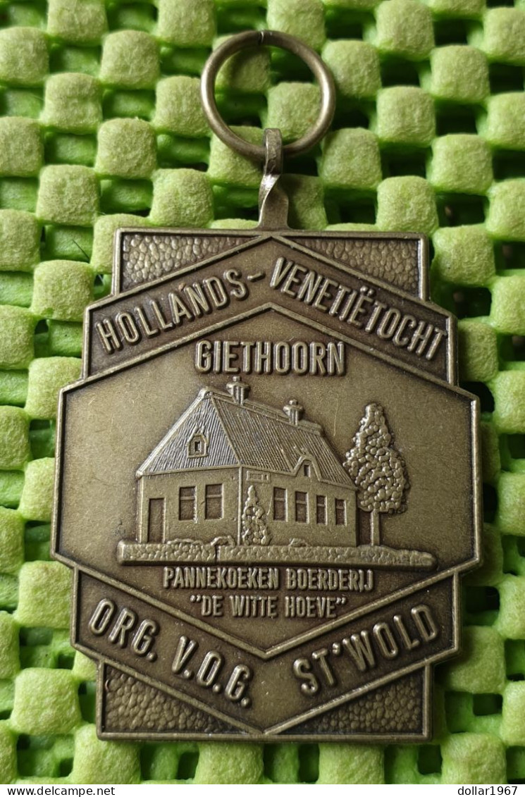 Medaile   :  V.O.G , Pannenkoeken "De Witte Hoeve" Giethoorn  -  Original Foto  !!  Medallion  Dutch - Other & Unclassified