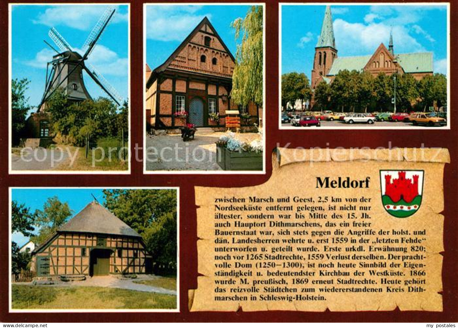 73251635 Meldorf Nordermuehle Fortuna 1863 Buergerhaus Dom Backstein Basilika Me - Meldorf